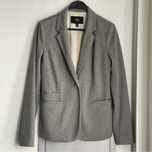 CHIC by JACOB Gray Blazer with Single Button Closure